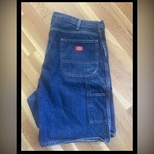 Dickies Carpenter Jean Shorts Mens 40 Blue Denim Y2K 100% Cotton
